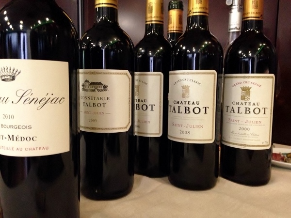 Cata_Chateau_Talbot_Lavinia_cuatro_tintos